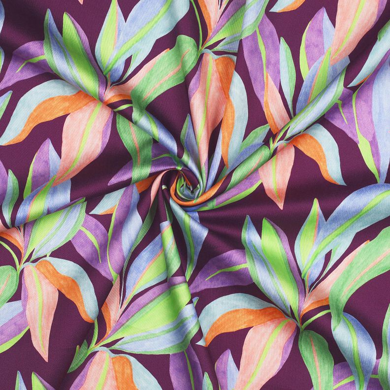 Bavlněný satén Digitální tiskové listy | Poppy Fabrics – barva lilku/světle zelená,  image number 3