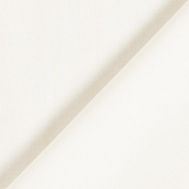 Bavlněná látka Kreton Jednobarevné provedení – vlněná bílá,  image number 3
