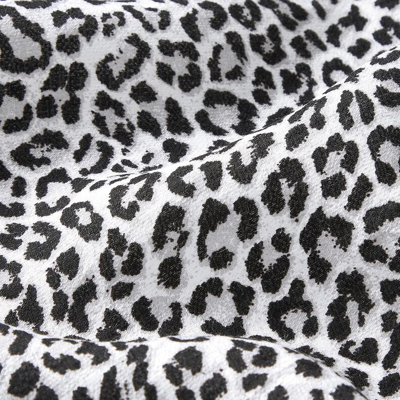 Směsi bavlny a viskózy leopardí potisk – šedá,  image number 2