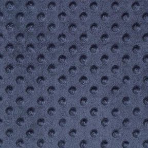 Hebký fleece vyražené puntíky – namornicka modr, 