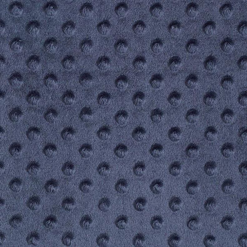 Hebký fleece vyražené puntíky – namornicka modr,  image number 1