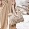 Stretchový velur s podšívkou ze sherpy, jemné květiny | Katia Fabrics – přírodni,  thumbnail number 7