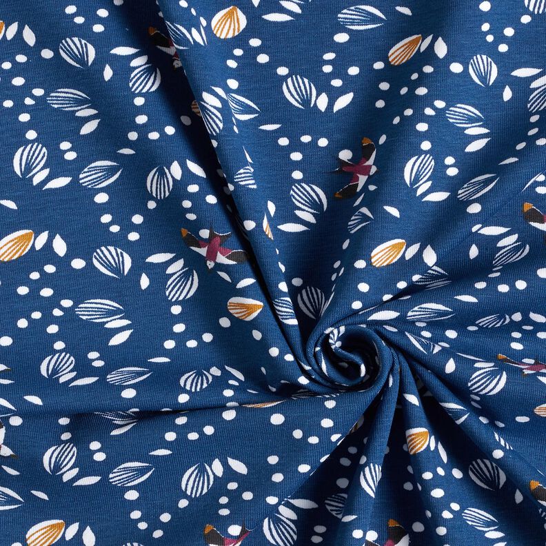 Bavlněn&yacute; žerzej Vla&scaron;tovky nad loukou &ndash; indigov&aacute;,  image number 3