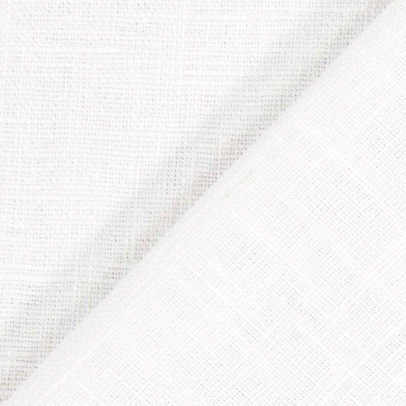 Lněná látka Ramie mix medium – bílá,  image number 4