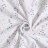 Mušelín / dvojitá mačkaná tkanina Listové úponky – bílá/barva lilku,  thumbnail number 4