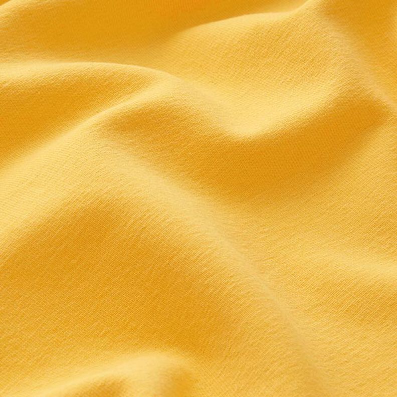 Lehká bavlněná teplákovina jednobarevná – sluníčkově žlutá,  image number 4