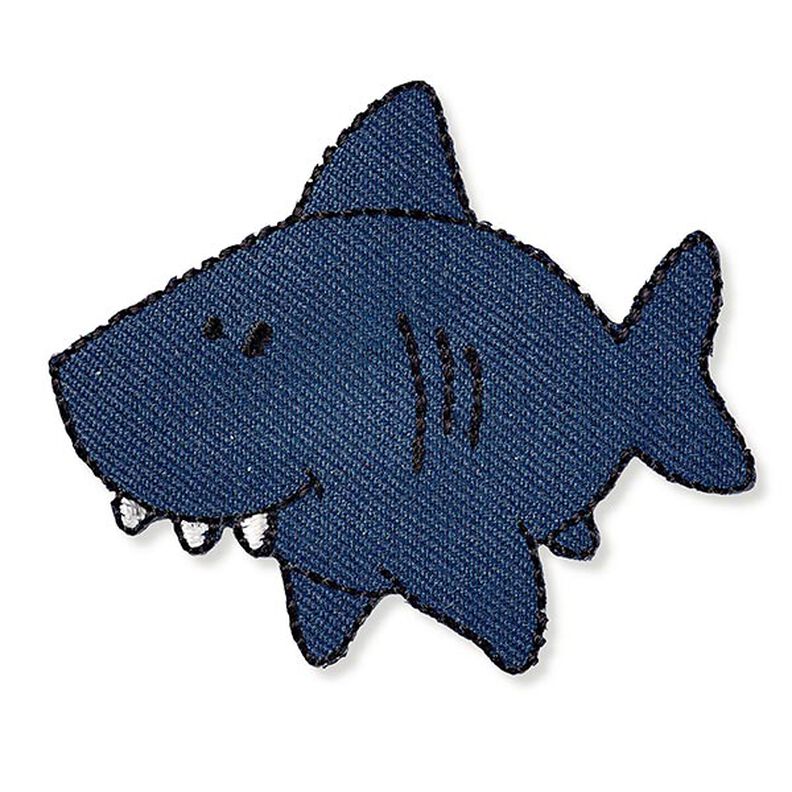 Aplikace  Žralok [ 5 x 5,8 cm ] | Prym – namornicka modr,  image number 1