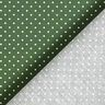 Bavlněný popelín Malé puntíky – tmavě zelená/bílá,  thumbnail number 6