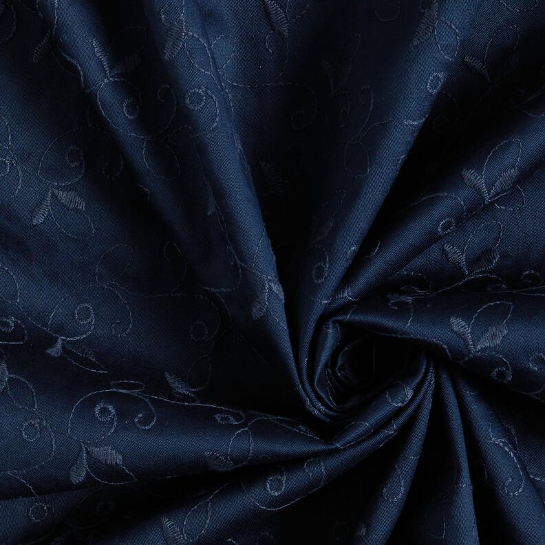 Výšivka úponků z elastického gabardénu – namornicka modr,  image number 3
