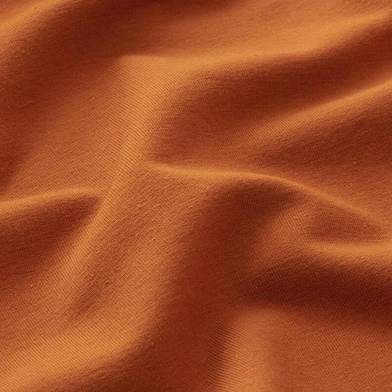 Lehká bavlněná teplákovina jednobarevná – karamelová,  image number 4