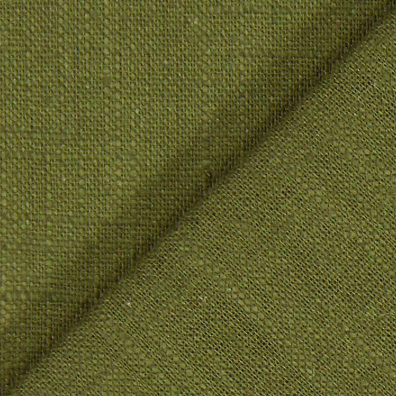 Lněná látka Ramie mix medium – tmave olivová,  image number 4