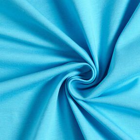 Bavlněný žerzej Medium jednobarevný – tyrkysová, 