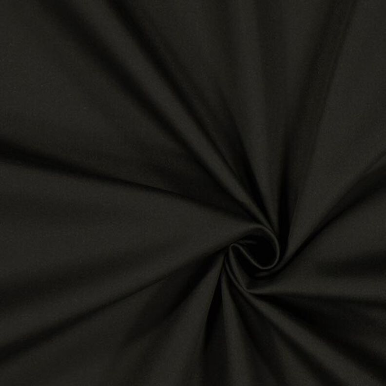 Strečový bavlněný satén – černá,  image number 1