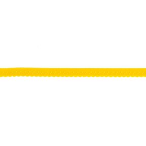 Elastická lemovací stuha Krajka [12 mm] – sluníčkově žlutá, 