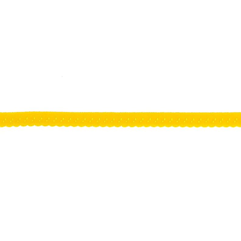 Elastická lemovací stuha Krajka [12 mm] – sluníčkově žlutá,  image number 1