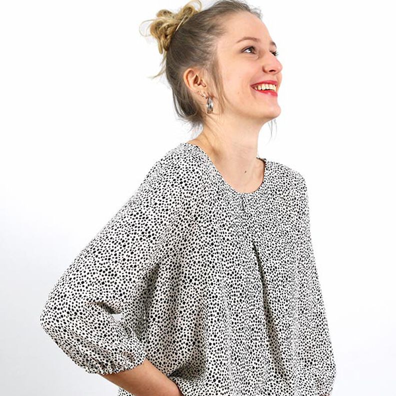 FRAU SUKI – halenka přes hlavu, s protizáhybem, Studio Schnittreif | XS - XXL,  image number 4