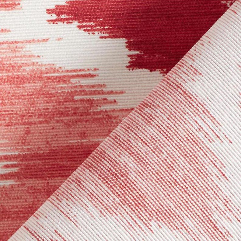 Povrstvená bavlna Ikatový vzor – červená/bílá,  image number 4