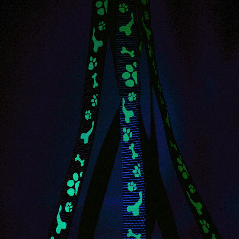 Reflexní tkaná páska Vodítko pro psa [20 mm]  – světle modra,  image number 3