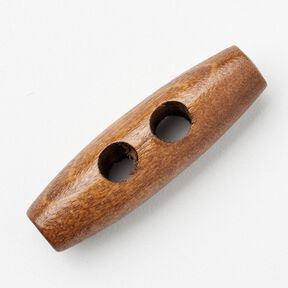 Dřevěný přepínací knoflík [40 mm] – karamelová, 