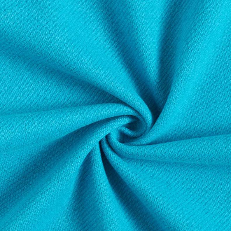 Kabátová tkanina směs vlny Uni – tyrkysová,  image number 1