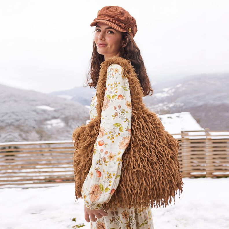 Umělá kožešina Jednobarevná péřová tkanina | Katia Fabrics – mocca, image number 6
