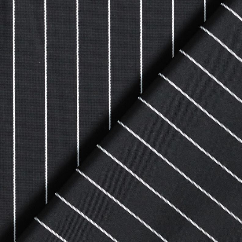 Pružná kalhotovina pruhy – černá/bílá,  image number 4