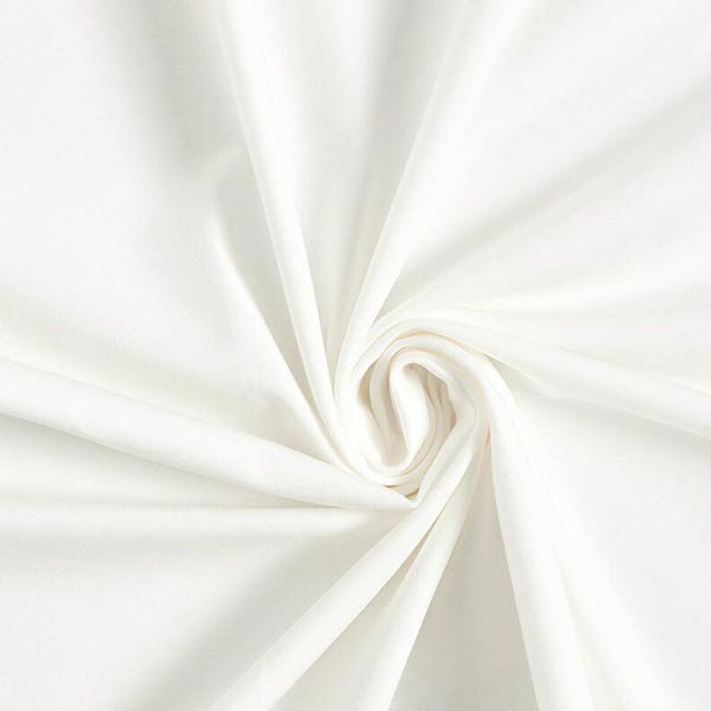 Bavlněný žerzej Medium jednobarevný – vlněná bílá,  image number 1