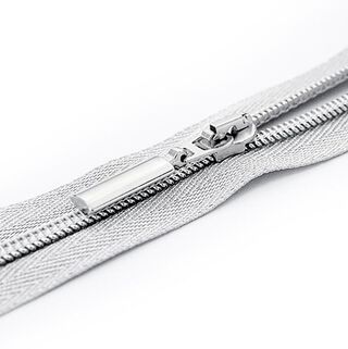Zip silver metallic - stříbrná kovový, 