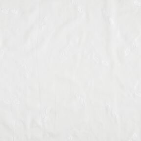 Bavlněný satén Duhové vyšívání – bílá, 