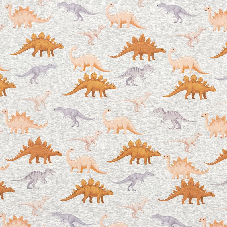 Alpenfleece Dinosauři – přírodni/karamelová,  image number 1