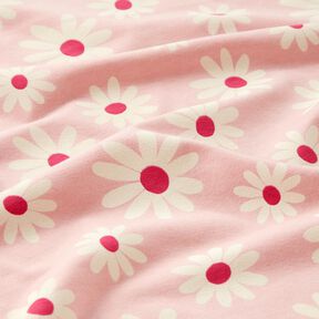 Směs s bavlnou Žerzej Kytičky – rose, 