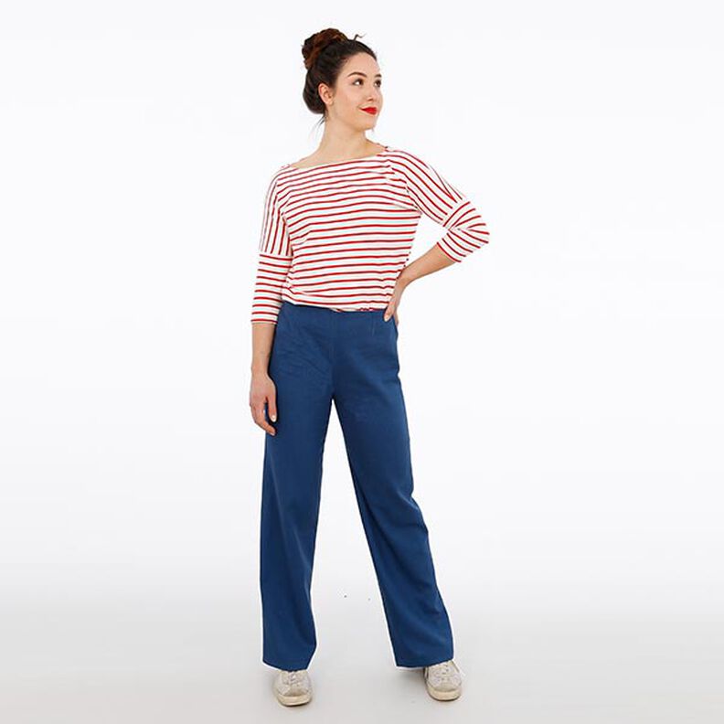 FRAU ELENA – jednoduché kalhoty s rovnými nohavicemi, Studio Schnittreif  | XS -  XXL,  image number 2