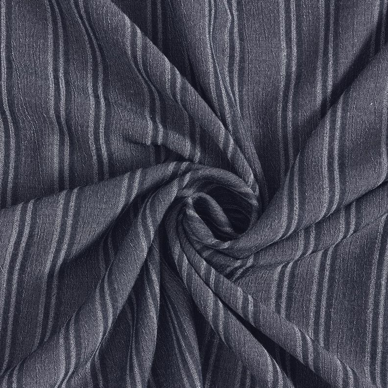 Bavlněná tkanina s drcenými pruhy – namornicka modr,  image number 3