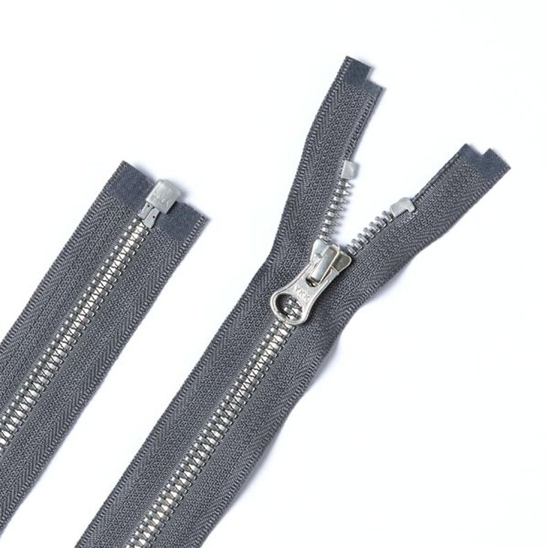 Zip dělitelný | Kovový vzhled stříbro (182) | YKK,  image number 1