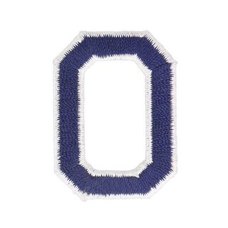 Aplikace písmeno O [ Výška: 4,6 cm ] – namornicka modr, 