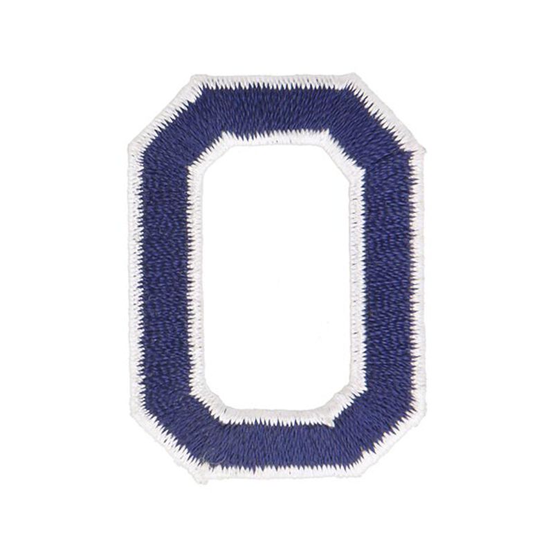 Aplikace písmeno O [ Výška: 4,6 cm ] – namornicka modr,  image number 1