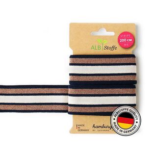 Bio žakárové stuhy STRIPE ME GLAM [200 CM | 3,5 CM] | Albstoffe, 
