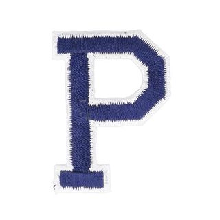 Aplikace písmeno P [ Výška: 4,6 cm ] – namornicka modr, 