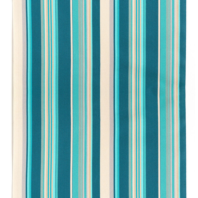 Outdoor Lehátkovina Podélné proužky 44 cm – mandlová/petrolejová,  image number 1