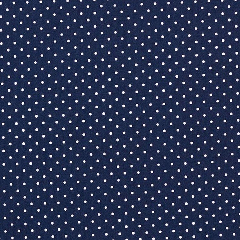 Povrstvená bavlna Malé puntíky – noční modrá,  image number 1