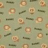 Bavlněný žerzej Lev | Poppy Fabrics – pistáciová/srnčí hnědá,  thumbnail number 1