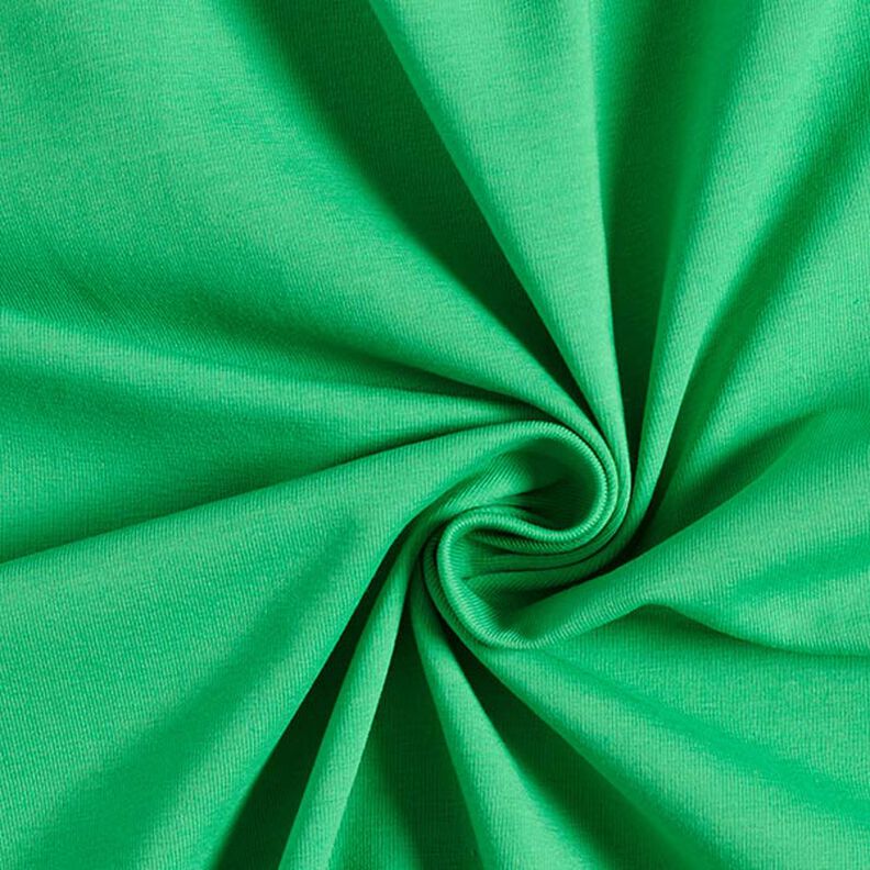 Bavlněný žerzej Medium jednobarevný – zelená,  image number 1