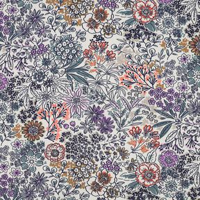 Bavlněný popelín Divoké květiny | Poppy Fabrics – bílá, 