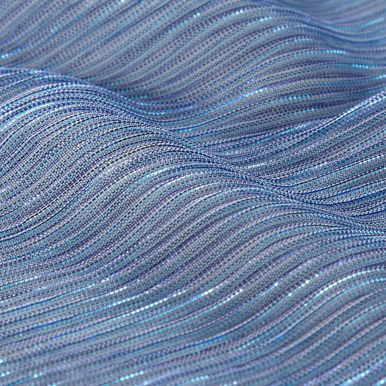 Průhledné skládané třpytivé pruhy – modrá,  image number 2
