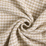 Hrubozrnná tkanina houndstooth – béžová/bílá,  thumbnail number 4