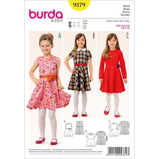 Dívčí šaty, Burda 9379, 