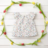 Mušelín / dvojitá mačkaná tkanina Romantické květinové úponky – bílá,  thumbnail number 5