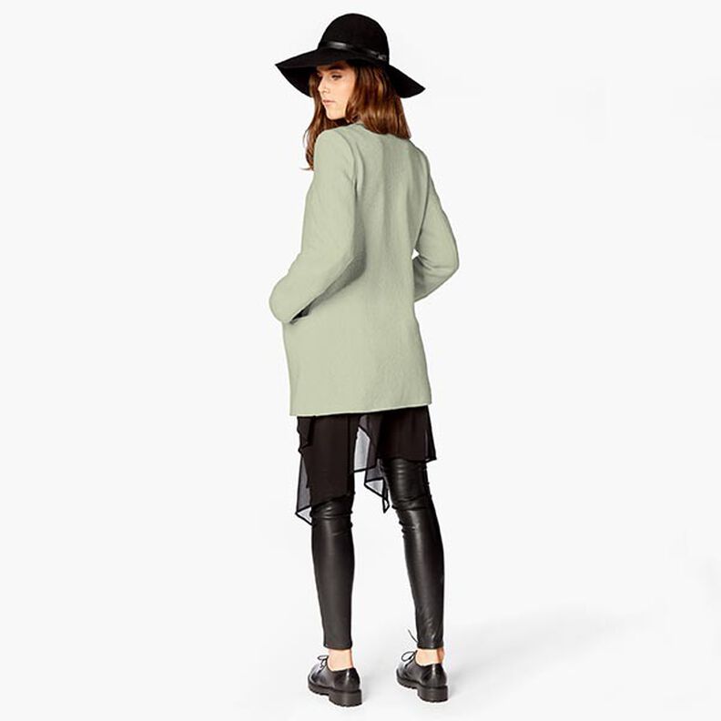 Bavlněný fleece Jednobarevné provedení – rákosove zelená, image number 8