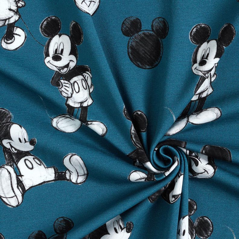 Bavlněný žerzej Mickey Mouse | Disney – modrá,  image number 3