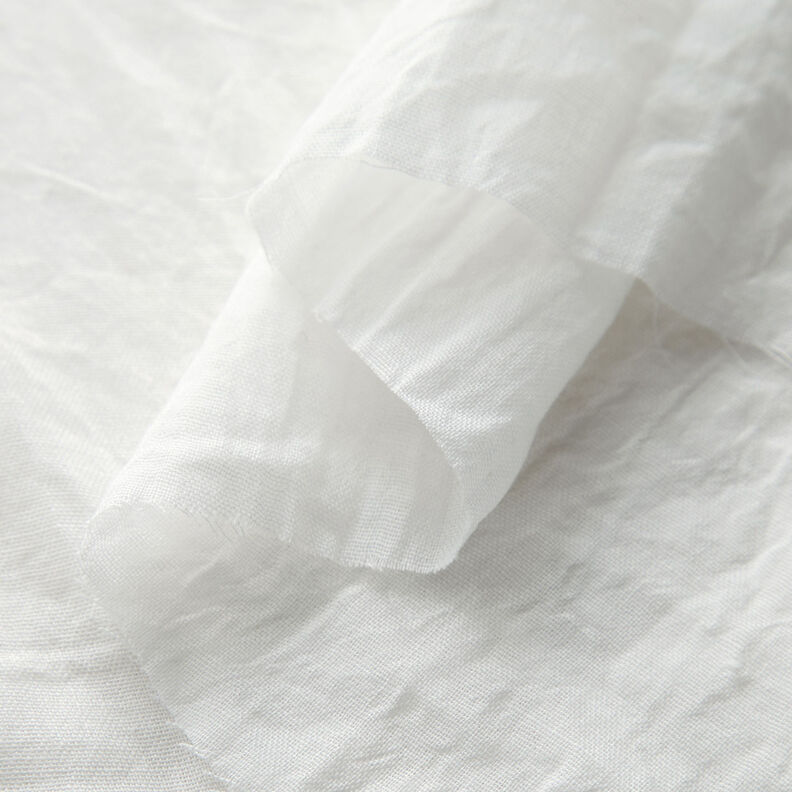 Voálová drcená melanž – bílá,  image number 3